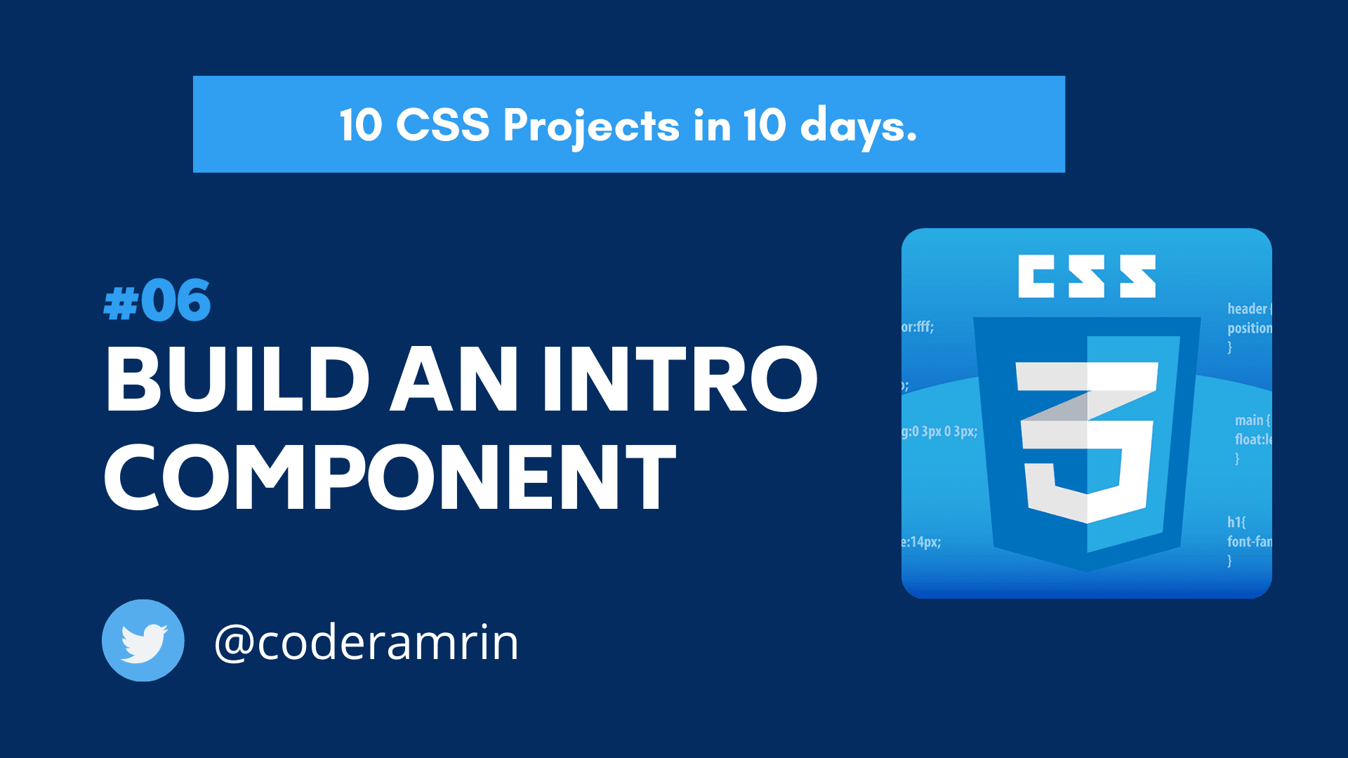 Build 10 CSS Projects in 10 days: Project 6