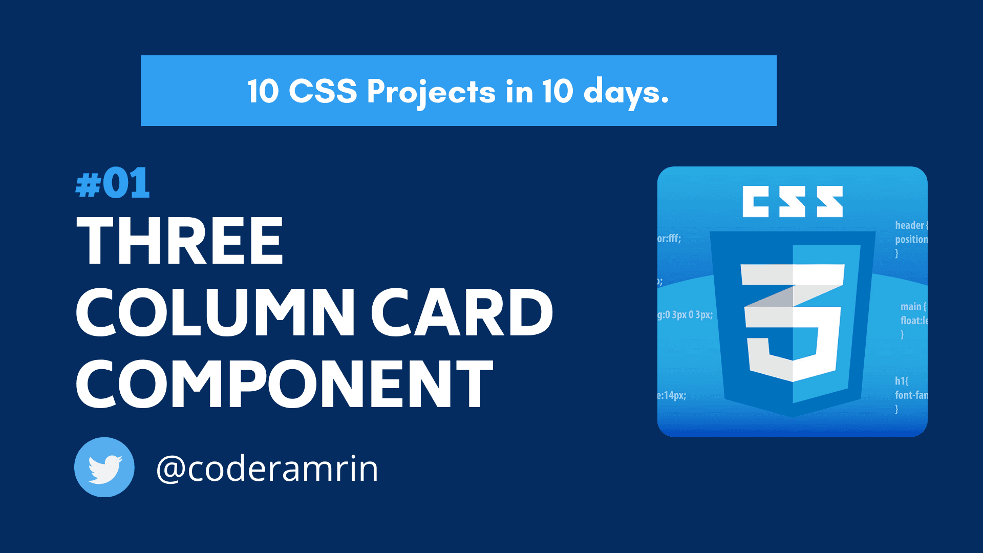 Build 10 CSS Projects in 10 days: Project 1