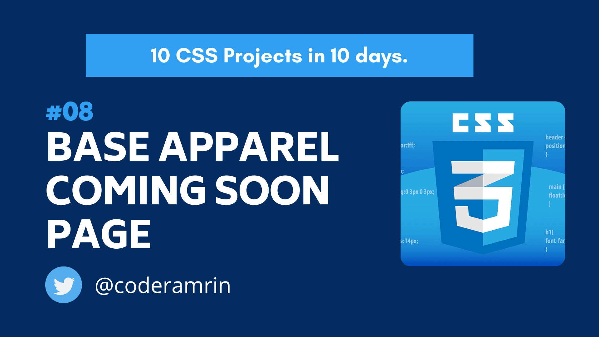 Build 10 CSS Projects in 10 days: Project 8