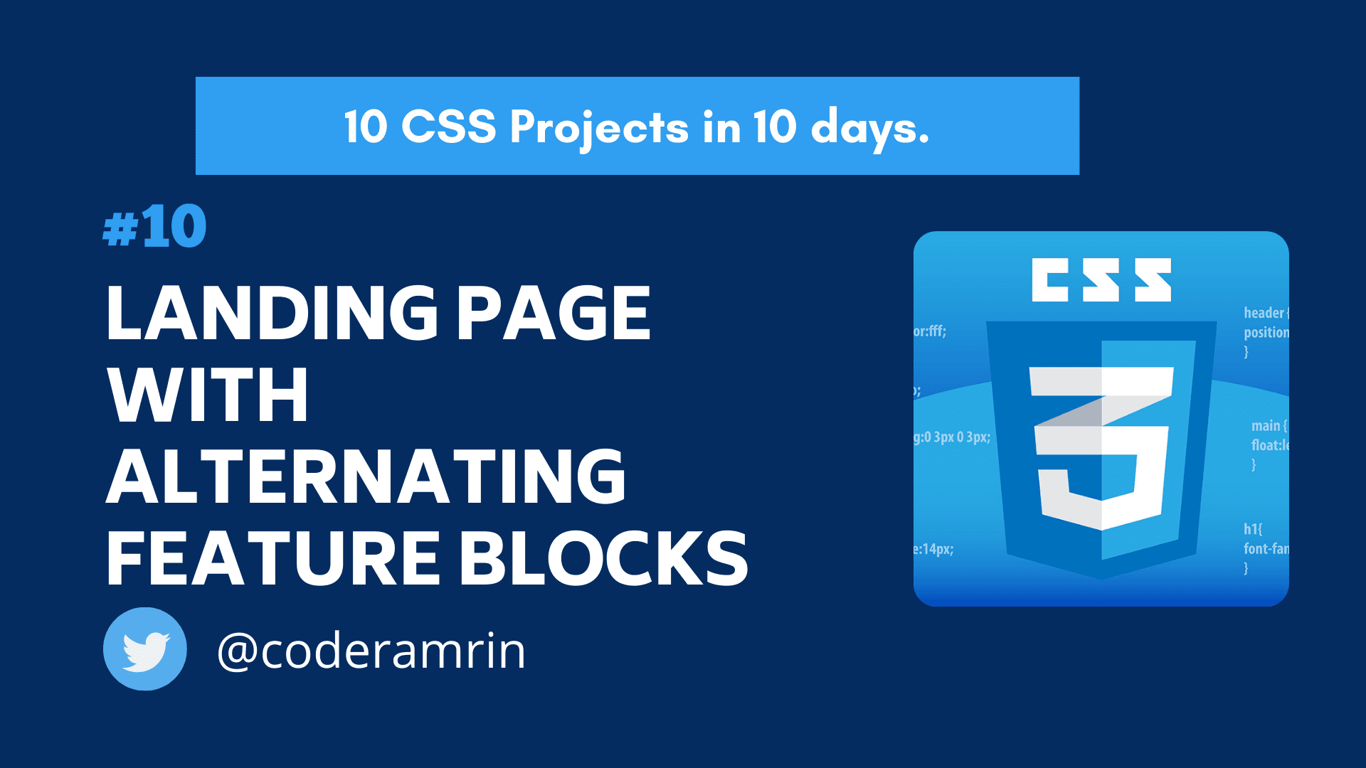 Build 10 CSS Projects in 10 days: Project 10