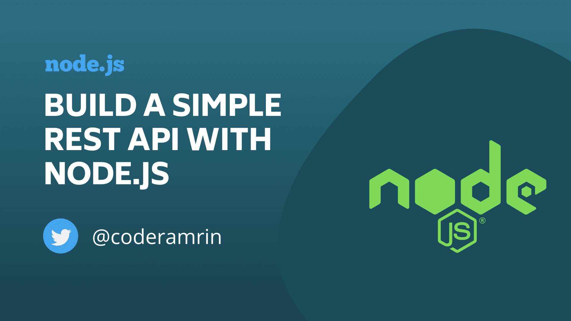 Let's build a simple REST API with Node.js and Express